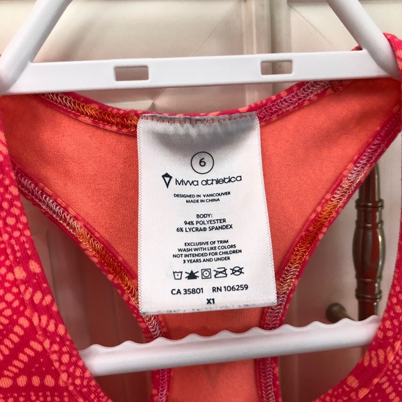 SIZE 6 - Ivivva by Lululemon girl’s tank top - Picture 7 of 7